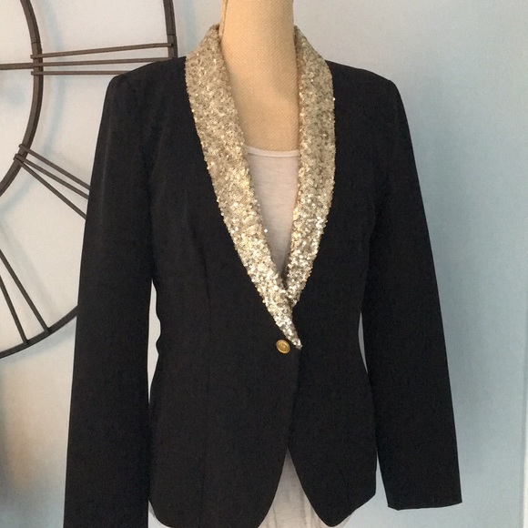 imaginary voyage Jackets & Blazers - Imaginary Voyage Gold Sequin Jacket